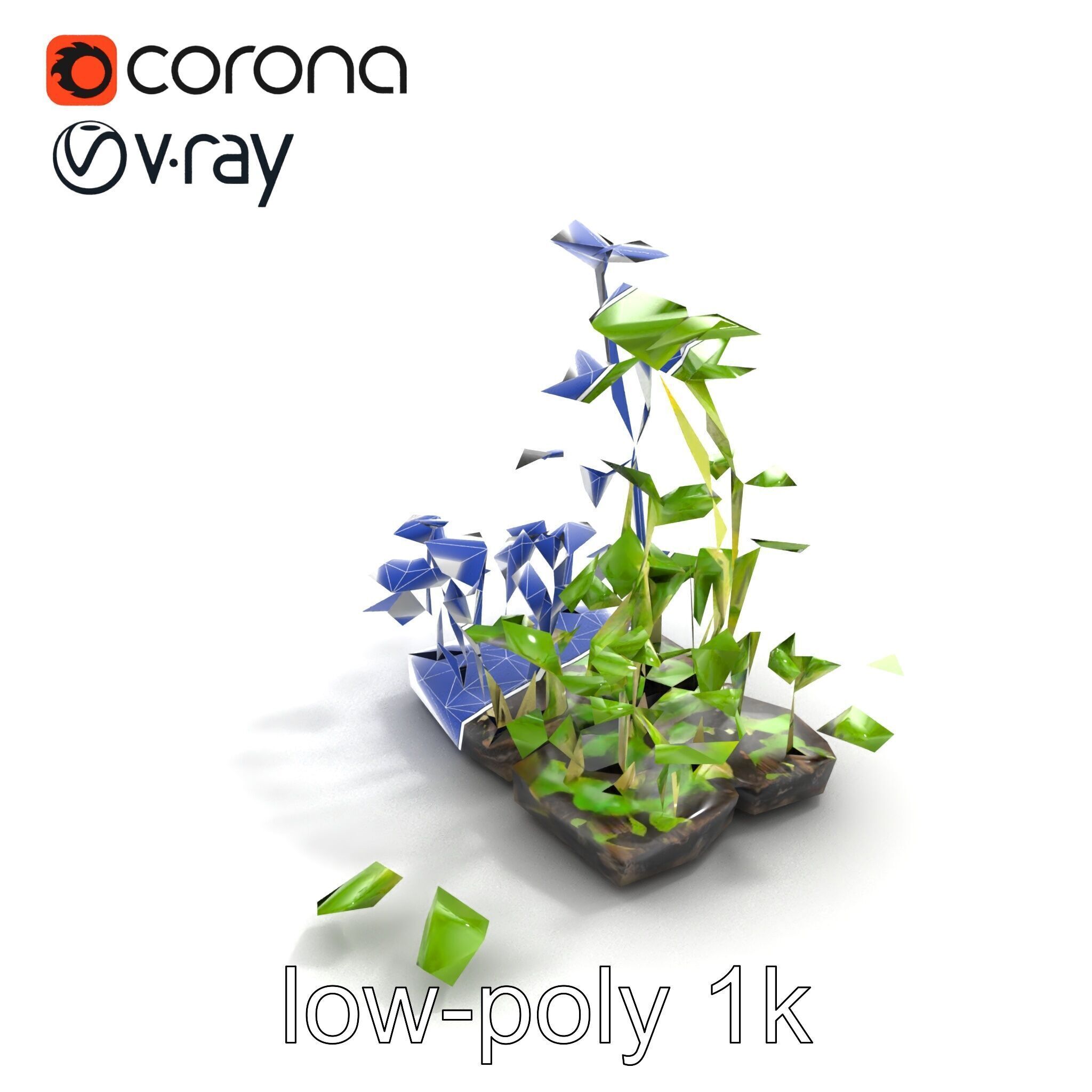 Robust Cucumber Plant Foliage Interaction model pack Low-poly 3D model_44