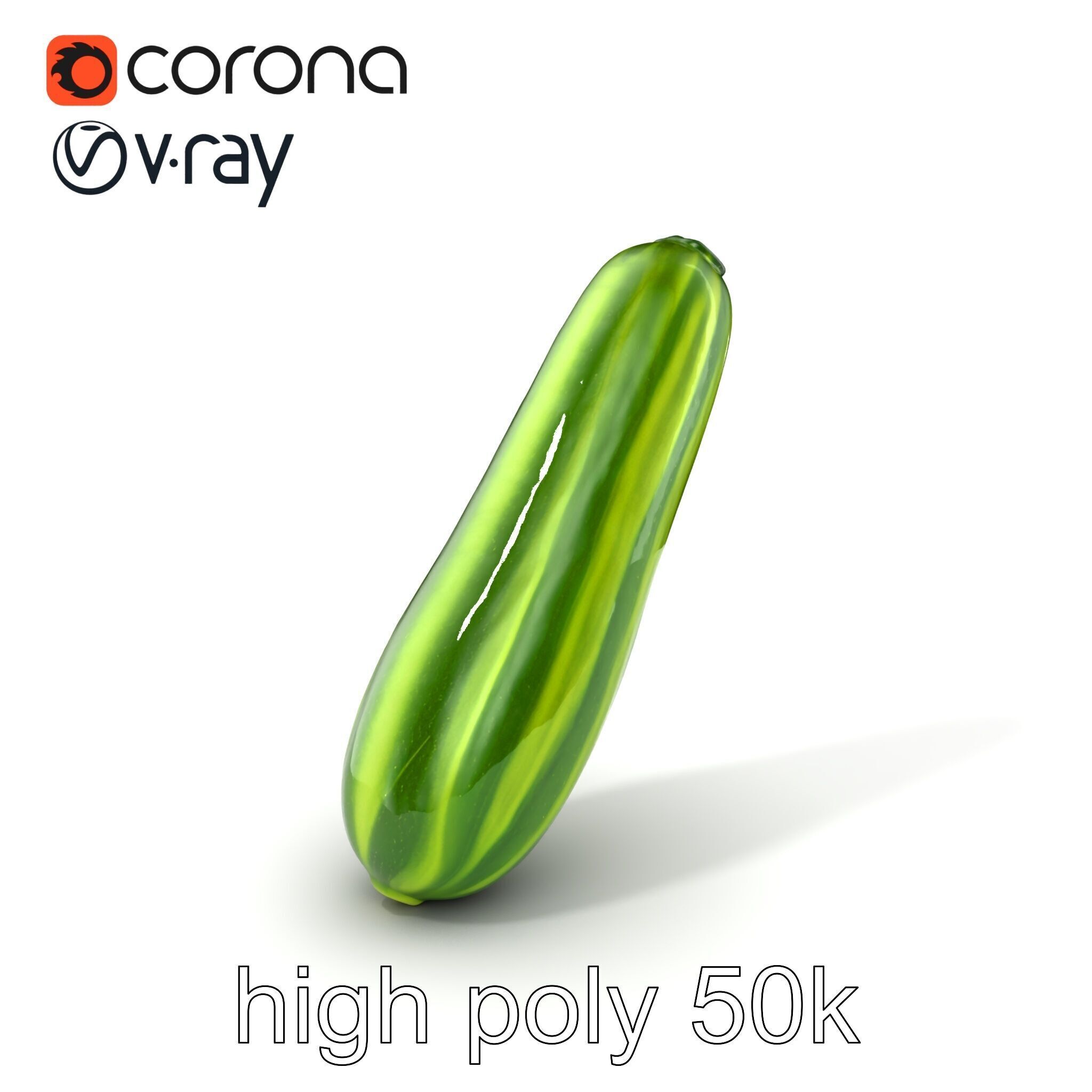 Robust Cucumber Plant Foliage Interaction model pack Low-poly 3D model_4