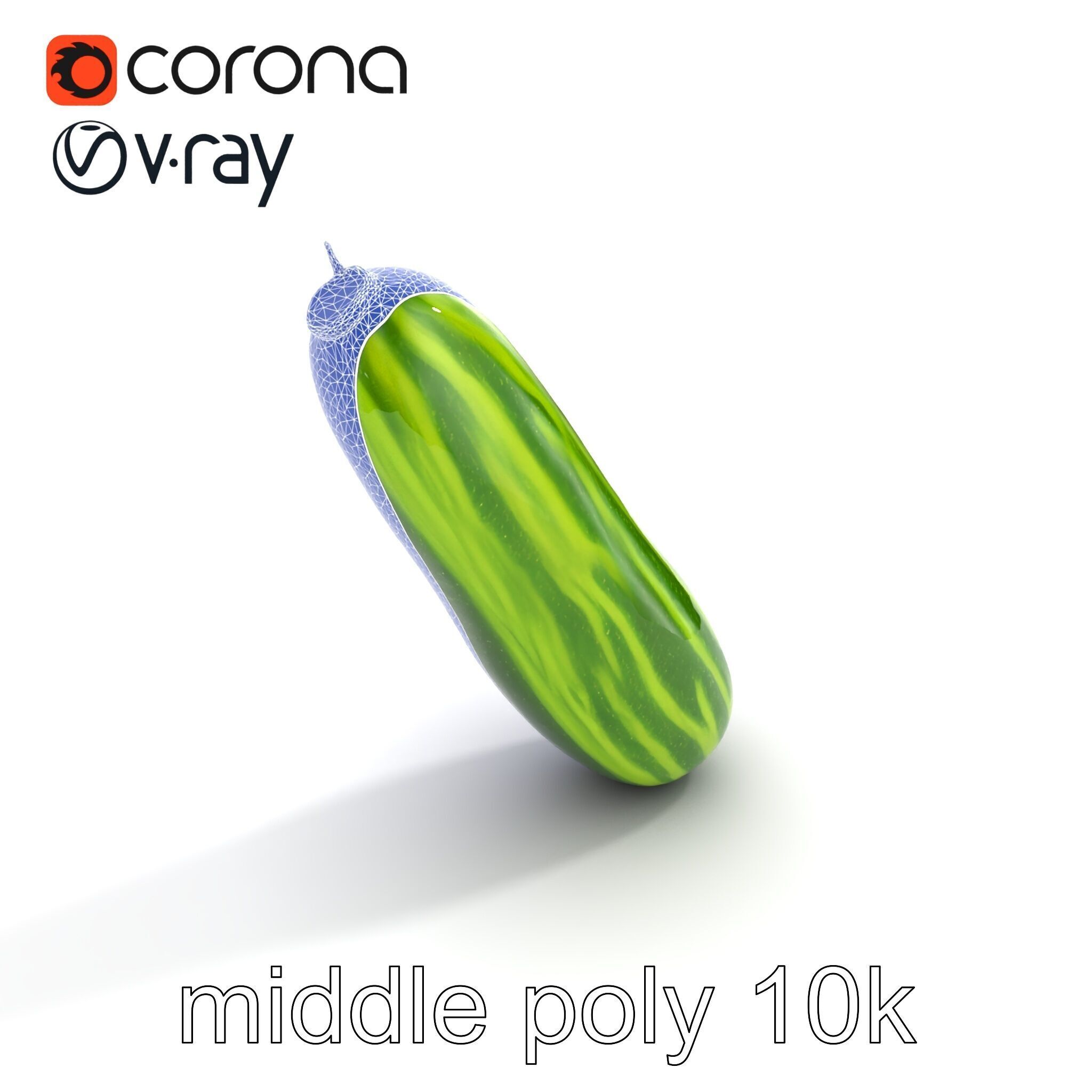 Robust Cucumber Plant Foliage Interaction model pack Low-poly 3D model_23