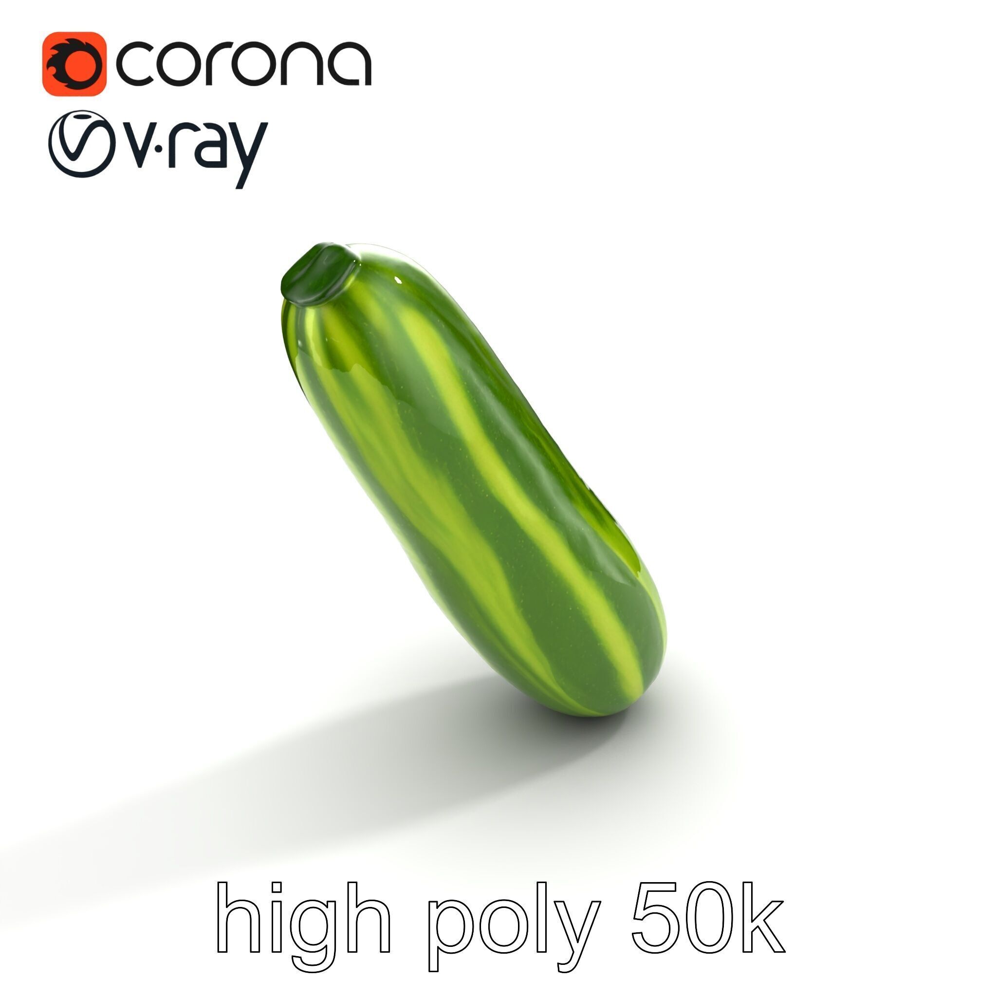 Robust Cucumber Plant Foliage Interaction model pack Low-poly 3D model_24