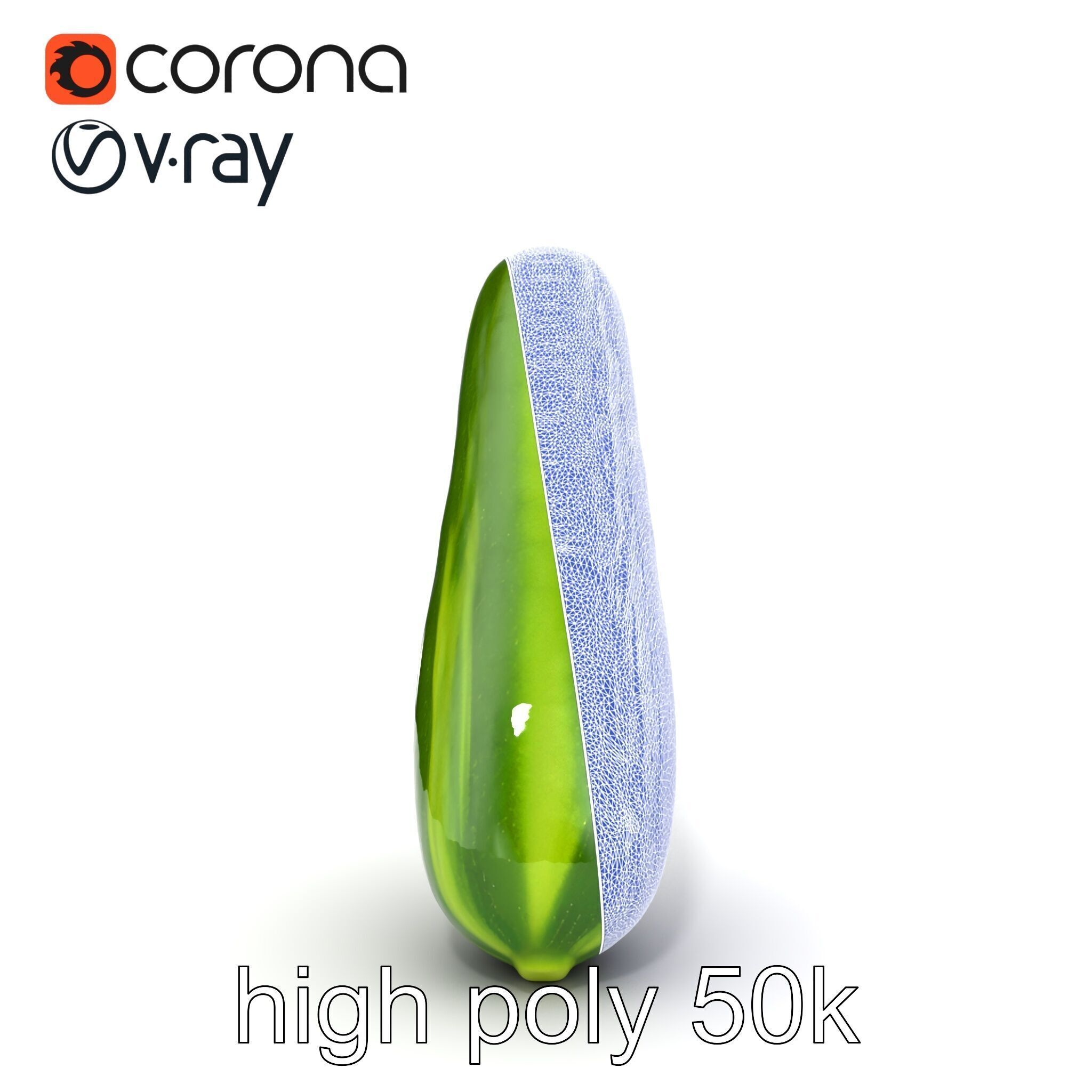 Robust Cucumber Plant Foliage Interaction model pack Low-poly 3D model_39