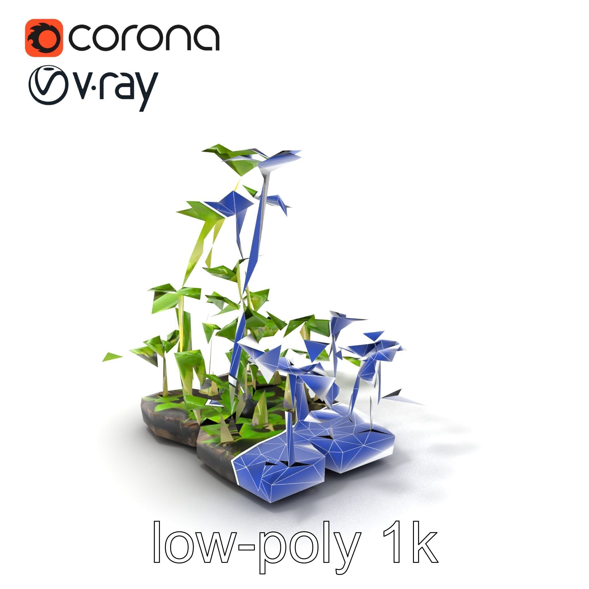 Robust Cucumber Plant Foliage Interaction model pack Low-poly 3D model_15