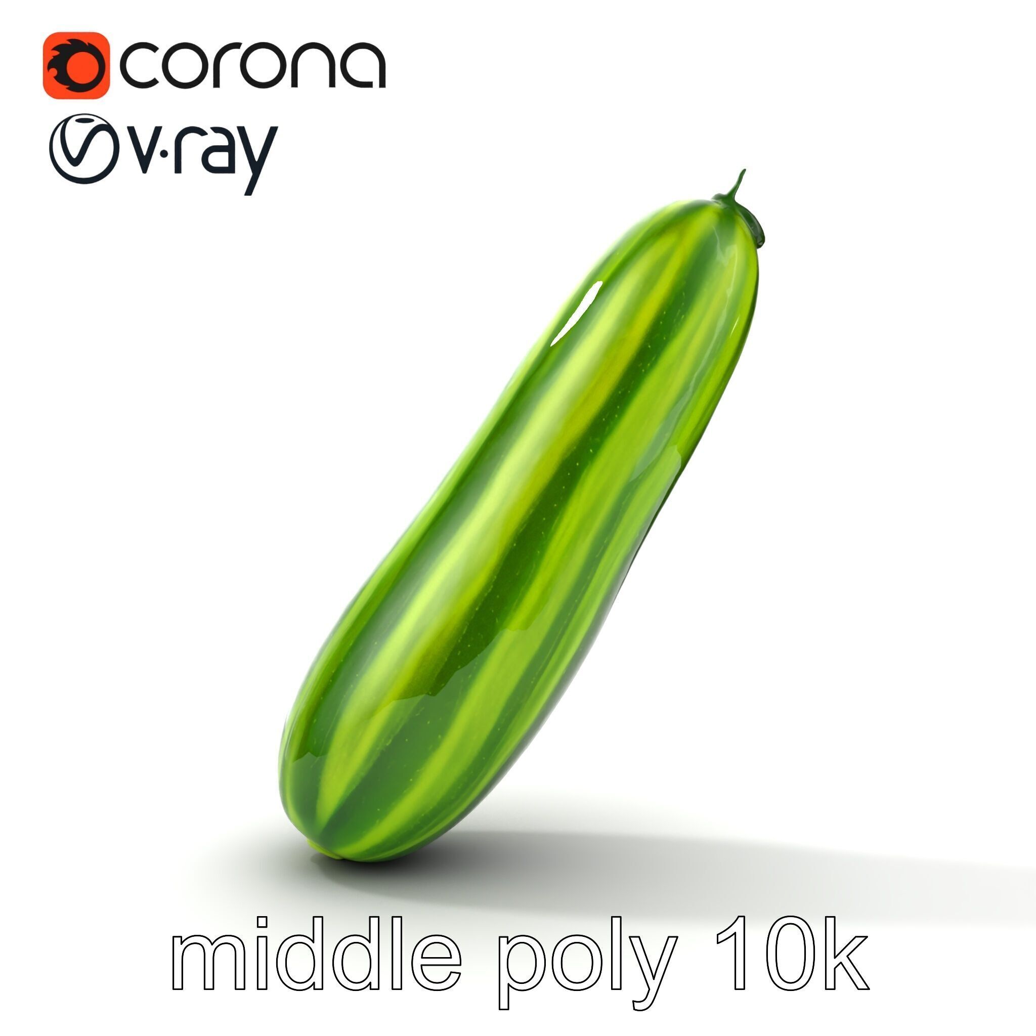 Robust Cucumber Plant Foliage Interaction model pack Low-poly 3D model_28