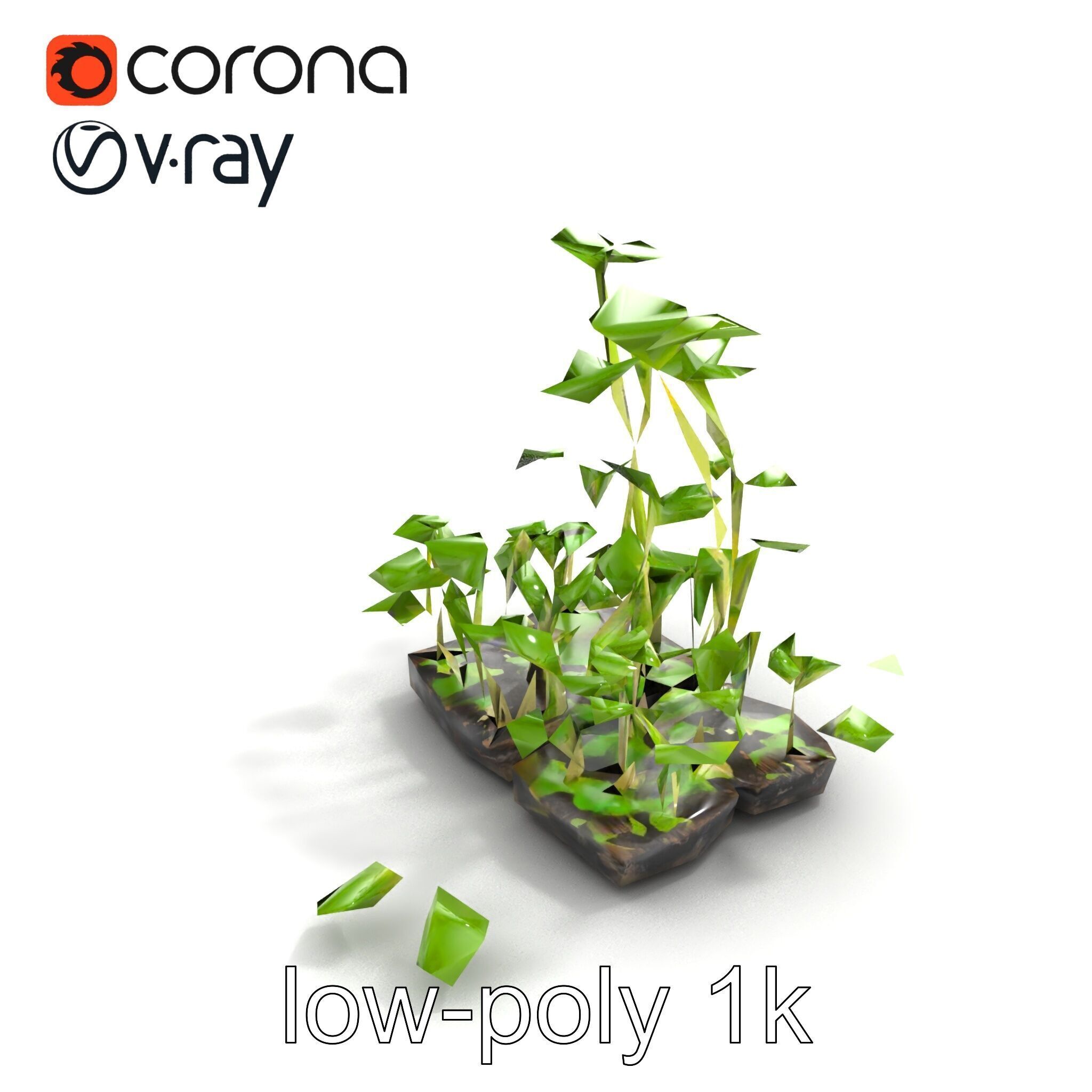 Robust Cucumber Plant Foliage Interaction model pack Low-poly 3D model_20