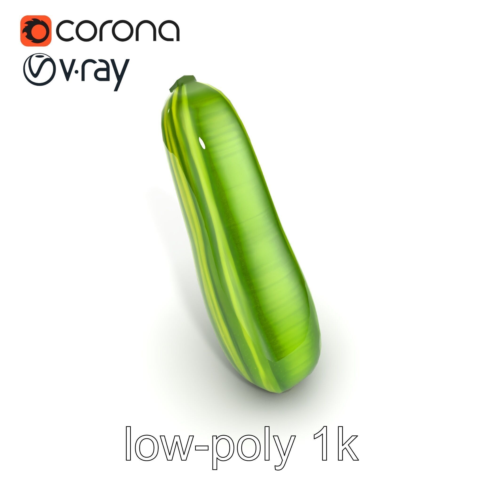 Robust Cucumber Plant Foliage Interaction model pack Low-poly 3D model_27