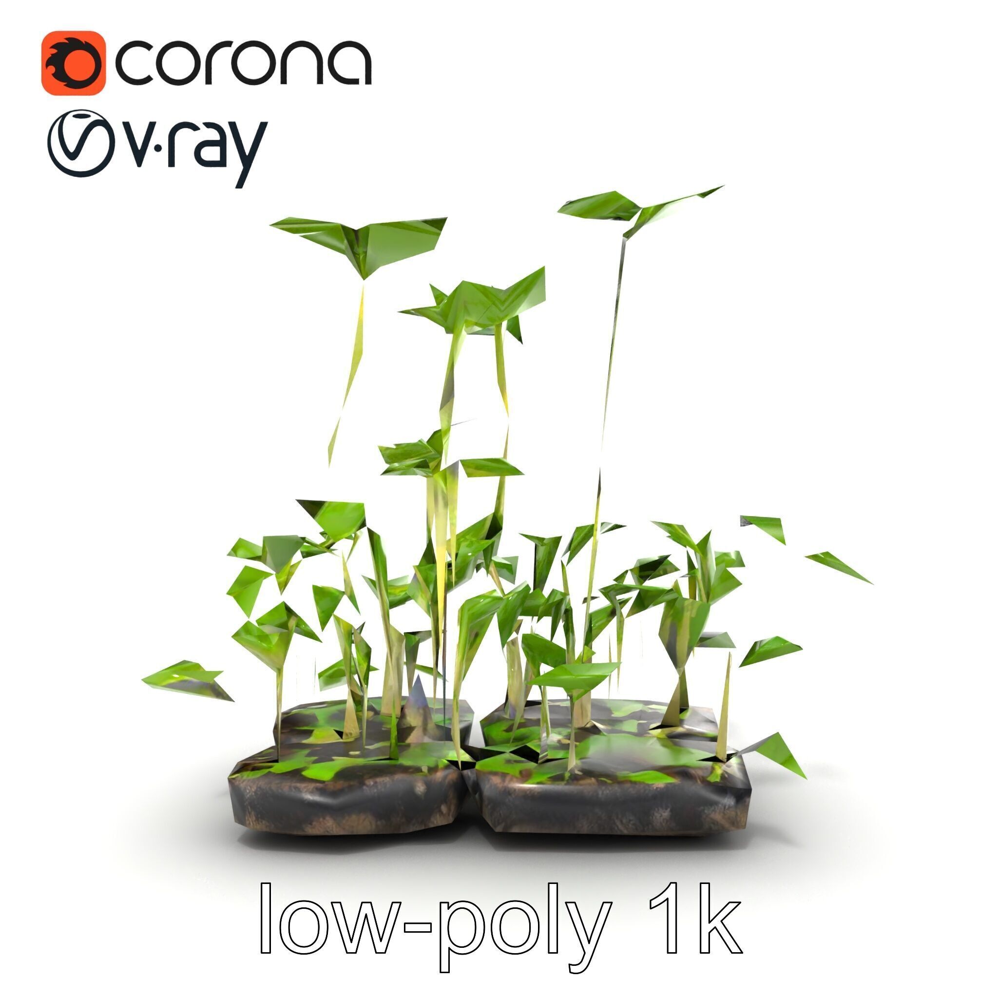 Robust Cucumber Plant Foliage Interaction model pack Low-poly 3D model_63