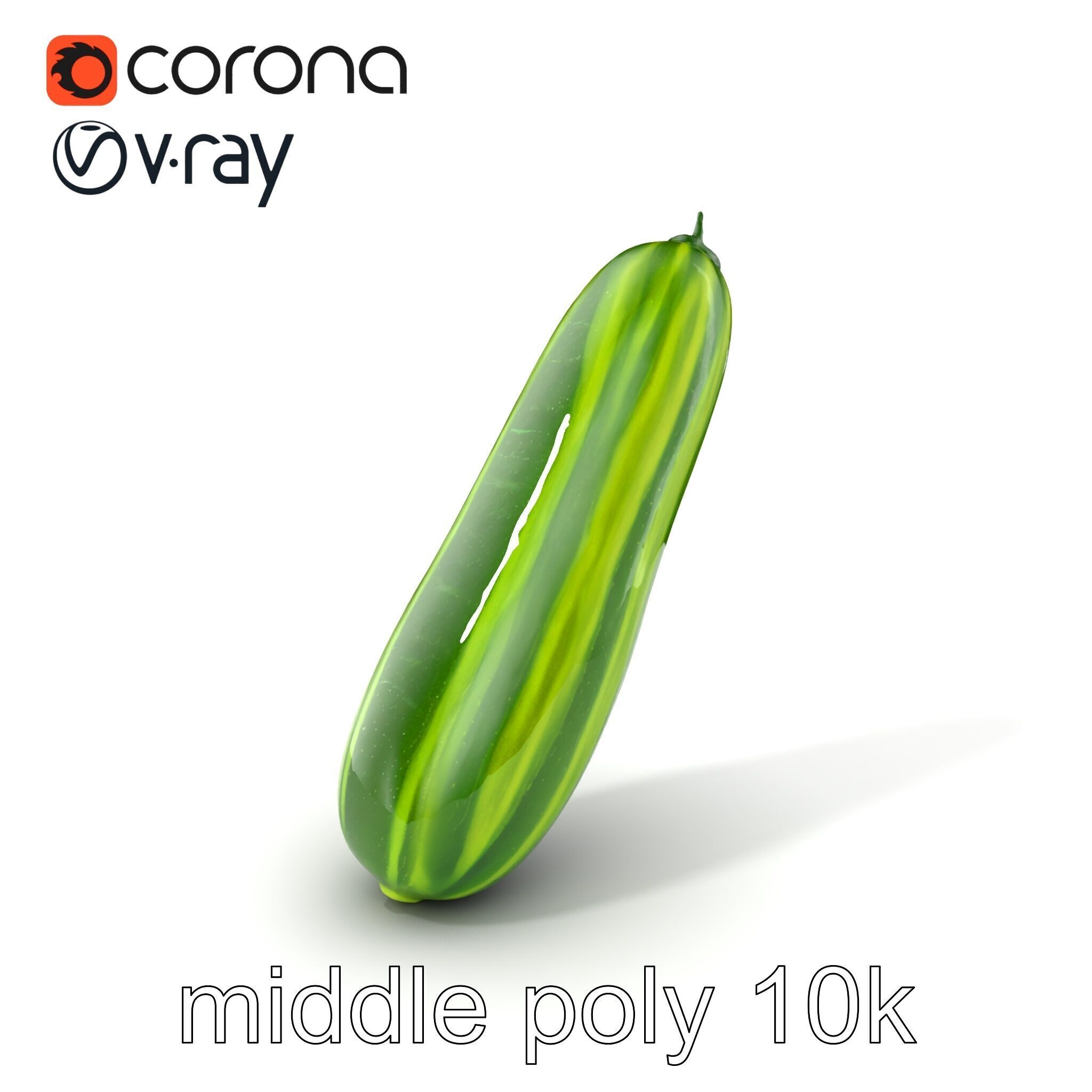 Robust Cucumber Plant Foliage Interaction model pack Low-poly 3D model_8