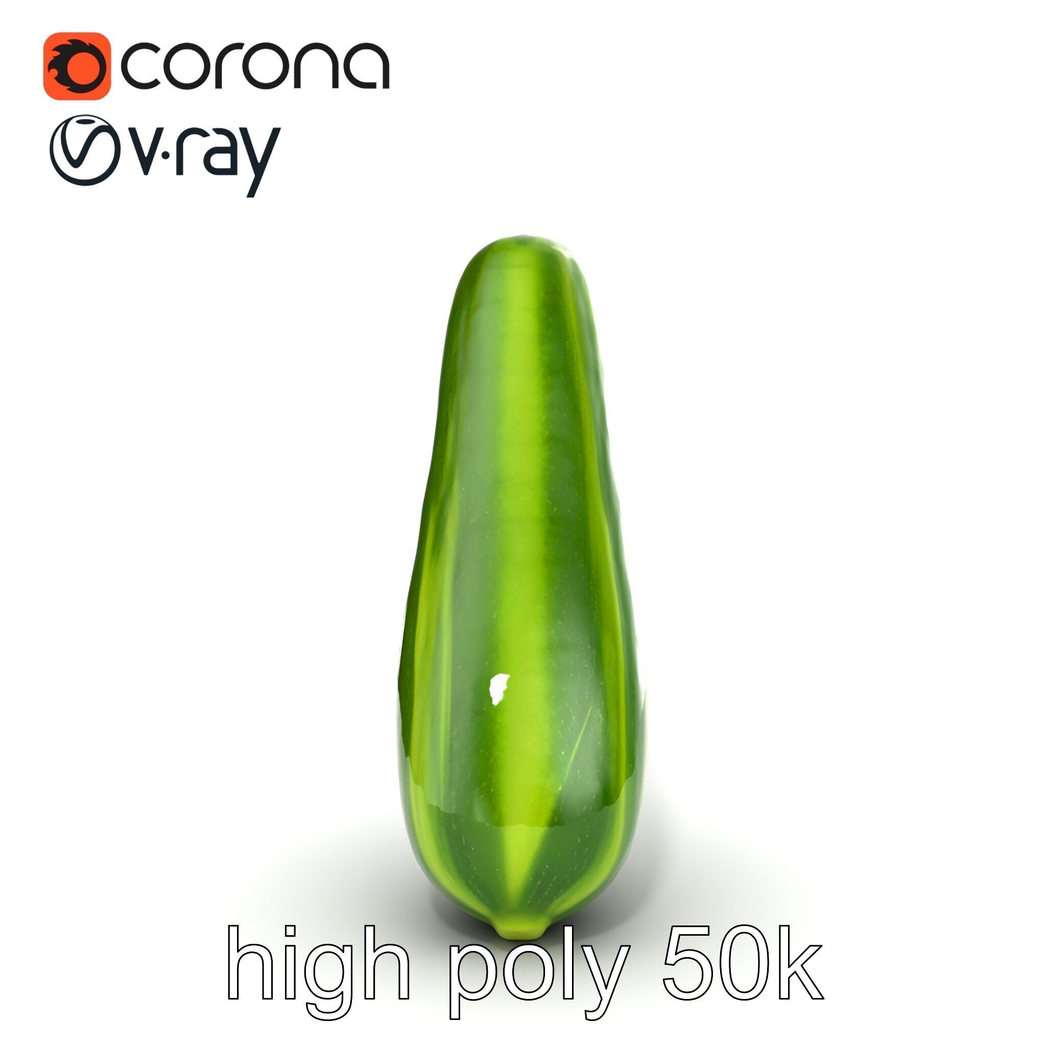 Robust Cucumber Plant Foliage Interaction model pack Low-poly 3D model_36