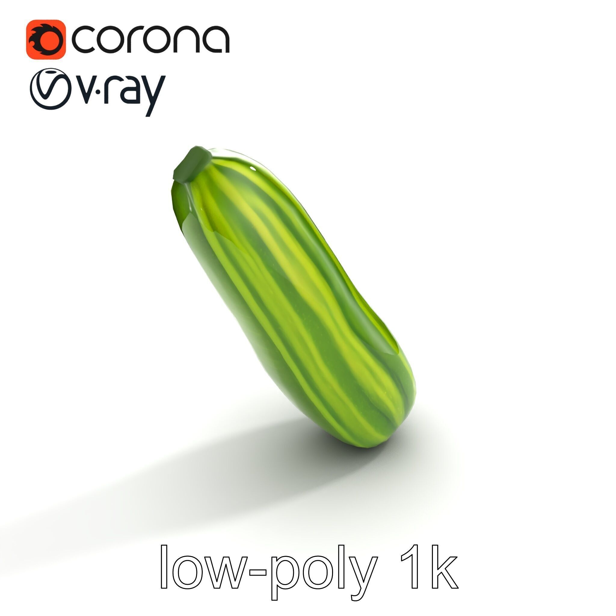Robust Cucumber Plant Foliage Interaction model pack Low-poly 3D model_18