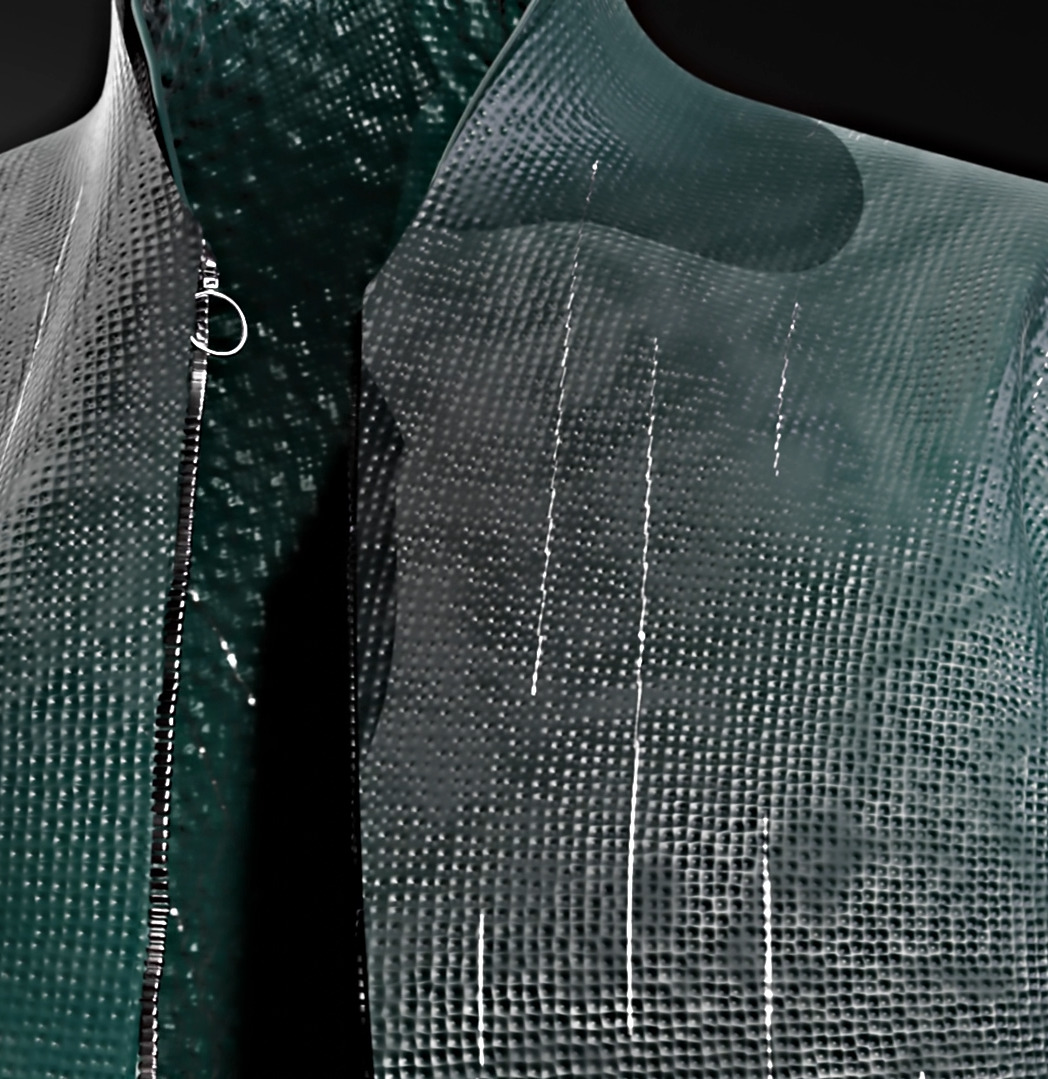 3d Jacket cloth effect 3D model_4