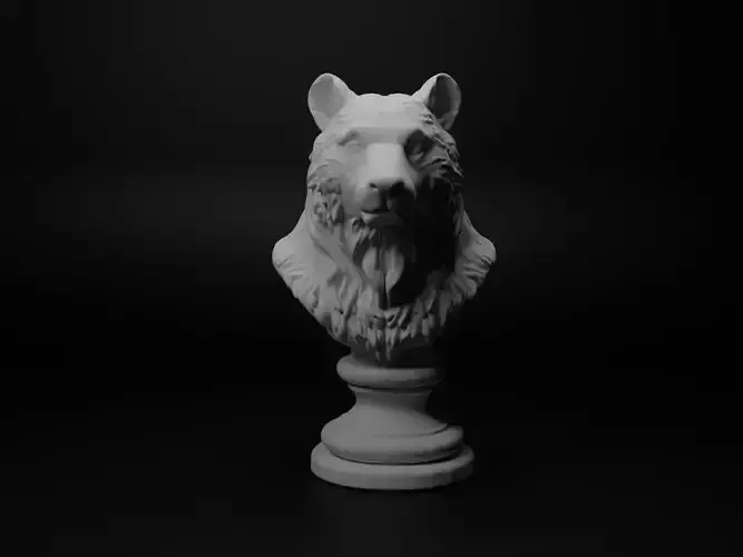 Bear Animal Bust Chess