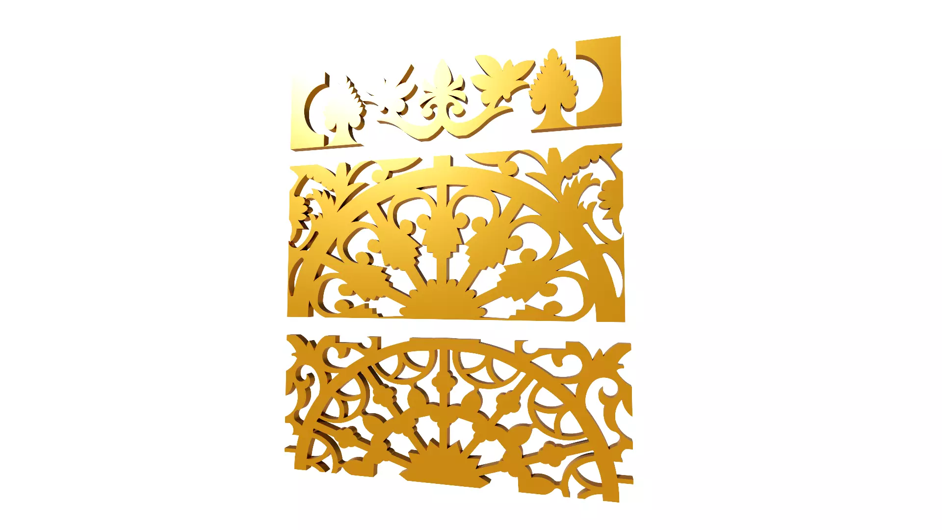Gold Carving 12 3D model