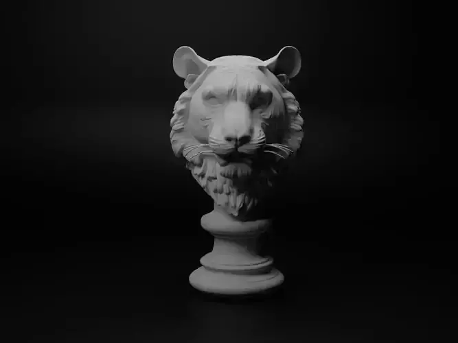 Bengal Tiger Animal Bust Chess