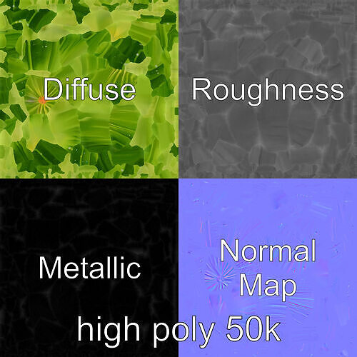Realistic Green Cucumber model pack Low-poly 3D model 3