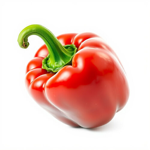 Red Bell Pepper Glossy Sculpture model pack Low-poly 3D model 4