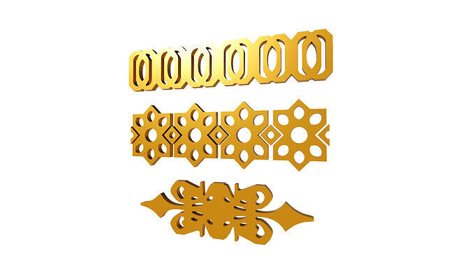 Gold Carving 13 3D model
