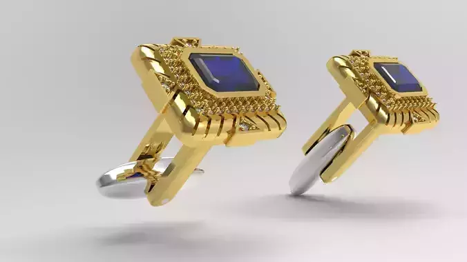 man cufflink jewelry sj0001 3D print model
