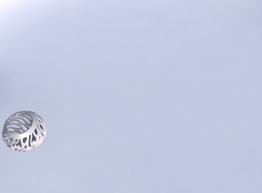 Bowl wide high with twisted smooth cuts long neck 3D print model_1