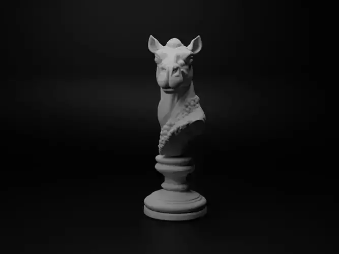 Camel Animal Bust Chess