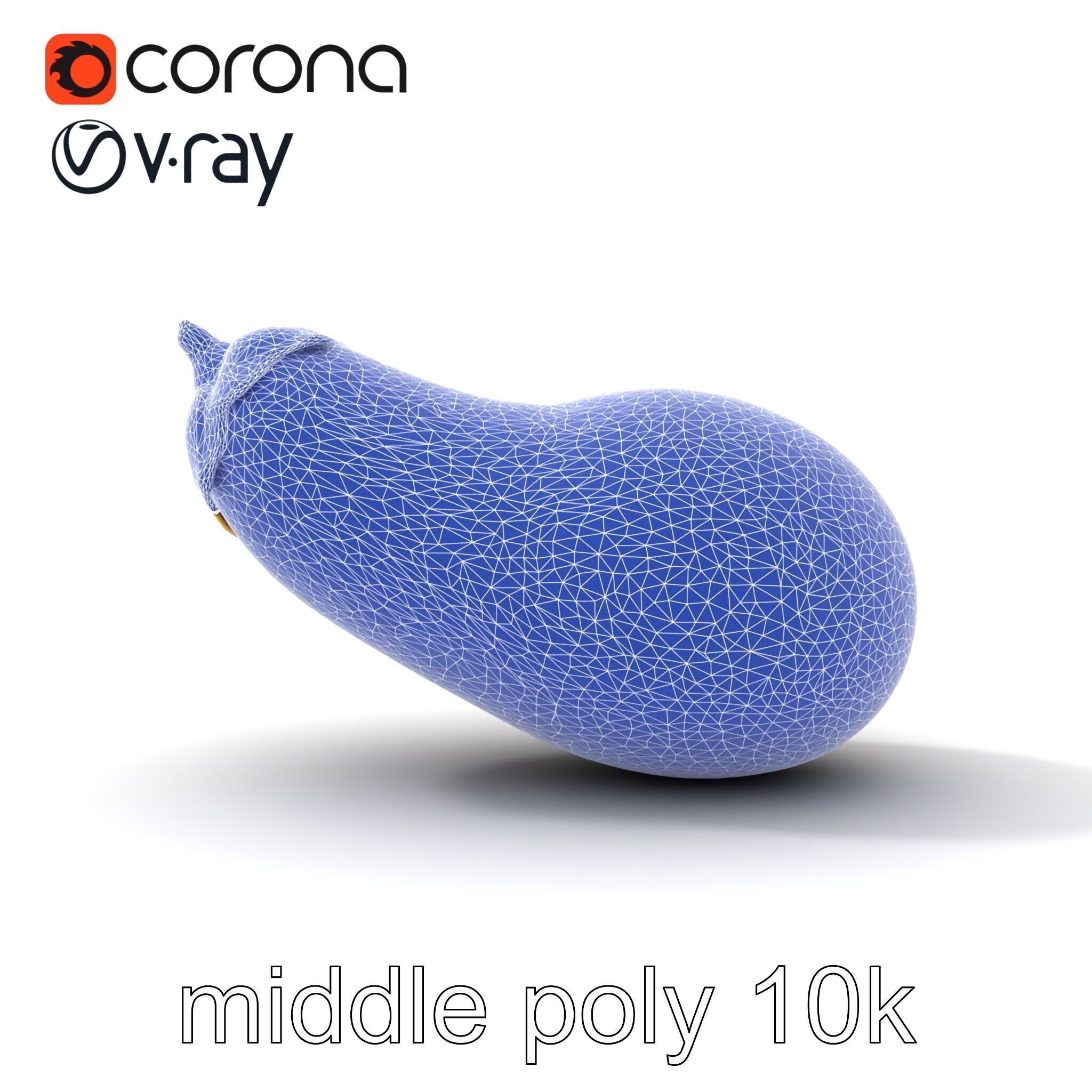 Eggplant Vegetable D HighResolution Model Pack Low-poly 3D model_24