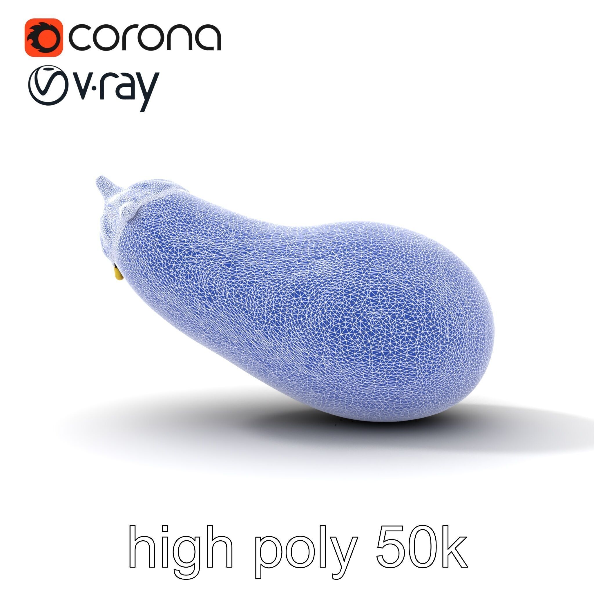 Eggplant Vegetable D HighResolution Model Pack Low-poly 3D model_30