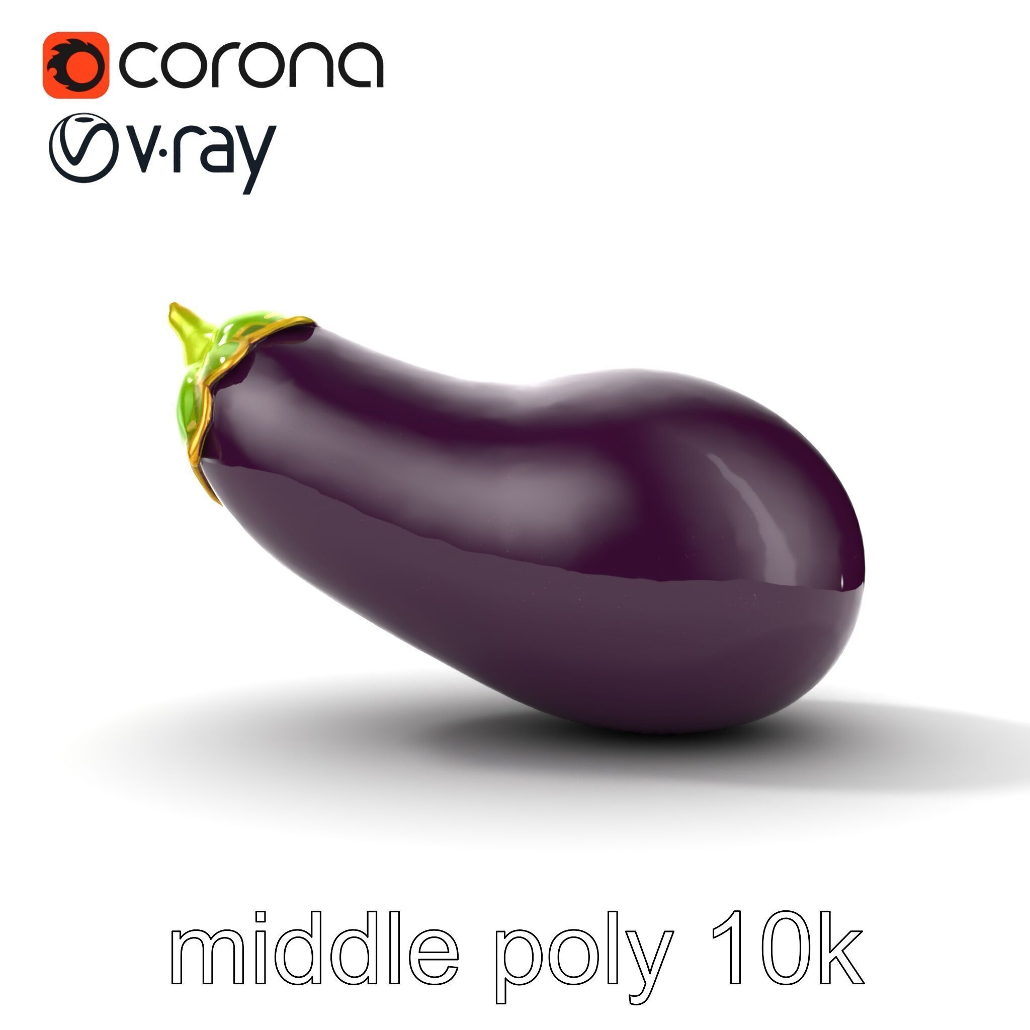 Eggplant Vegetable D HighResolution Model Pack Low-poly 3D model_29