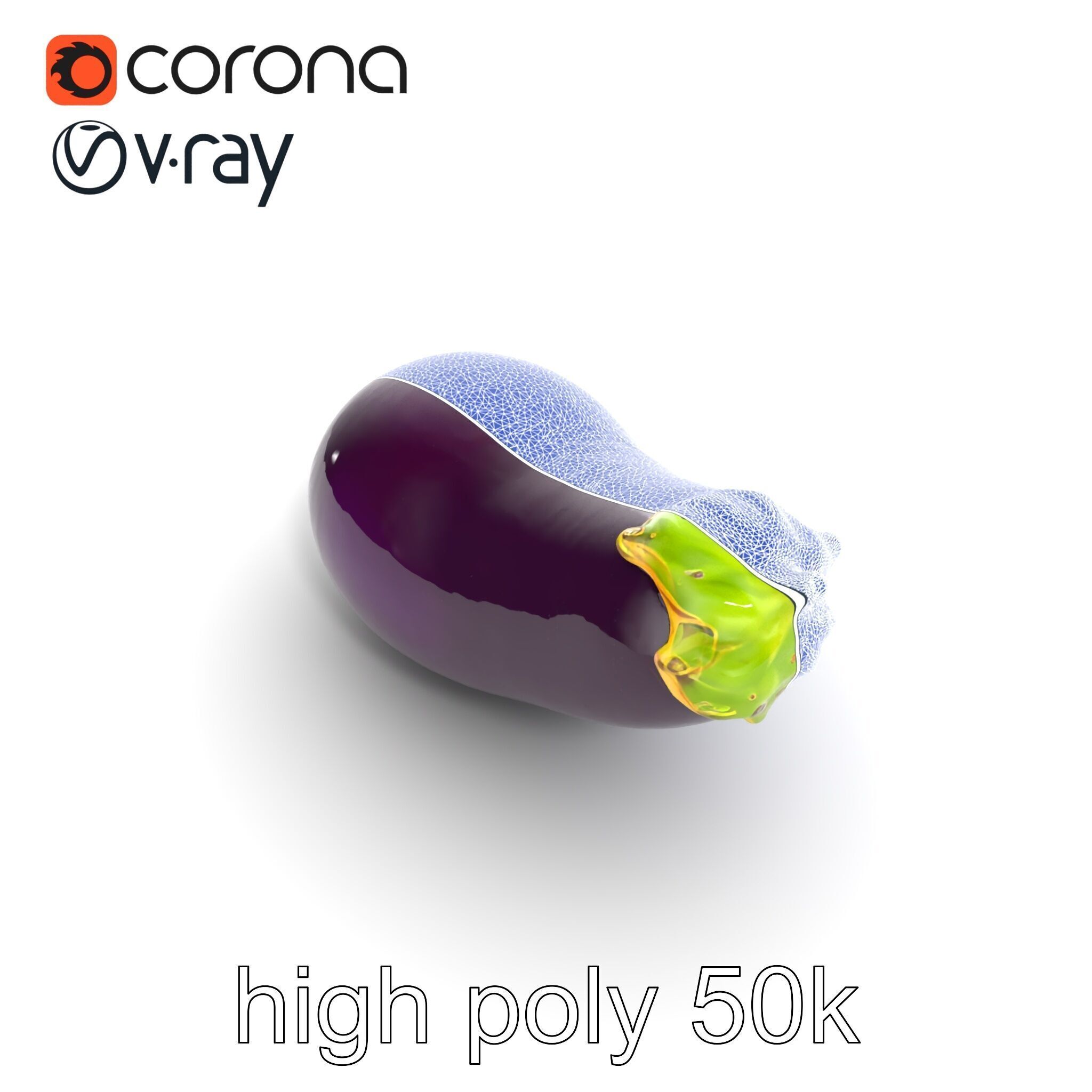 Eggplant Vegetable D HighResolution Model Pack Low-poly 3D model_23