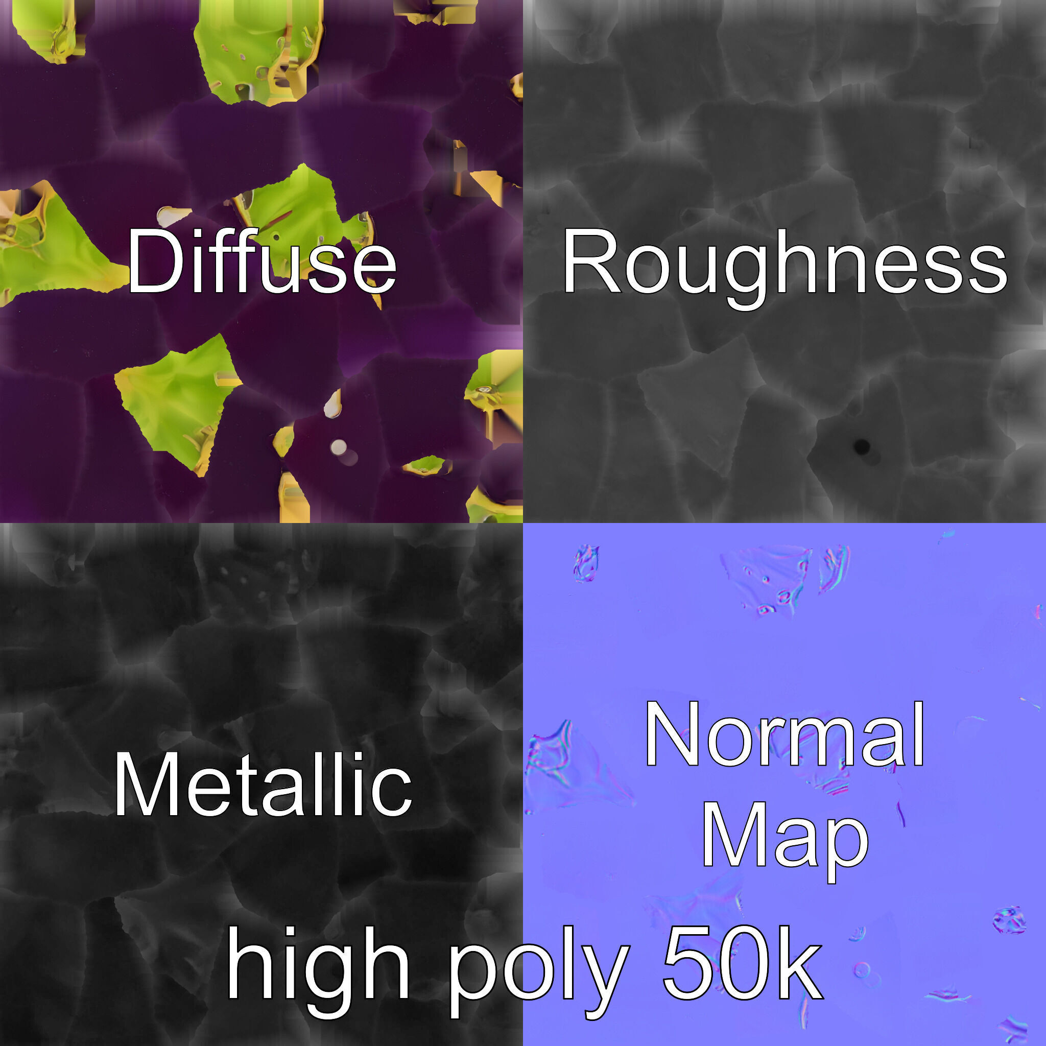 Eggplant Vegetable D HighResolution Model Pack Low-poly 3D model_3