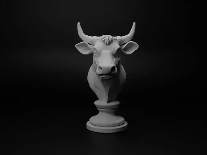 Cow Animal Bust Chess