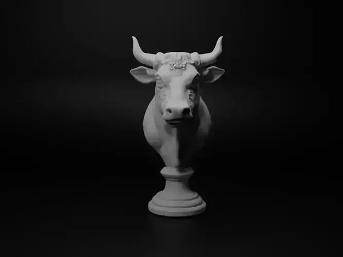 Cow Animal Bust Chess