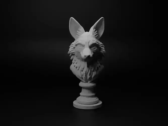 Coyote Animal Bust Chess