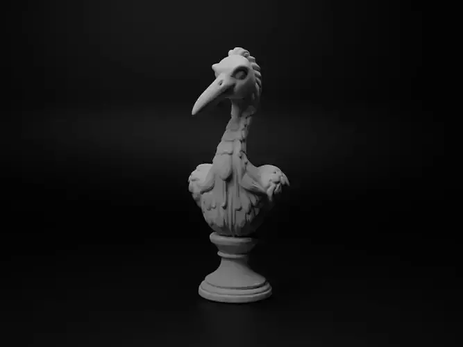 Crane Animal Bust Chess