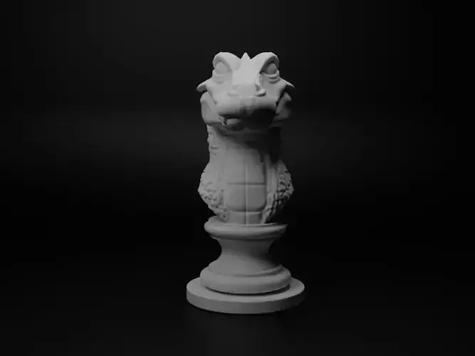 Crocodile Animal Bust Chess