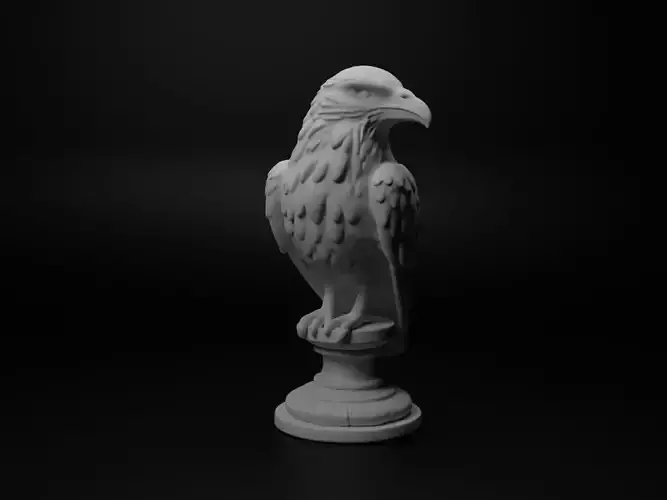 Crow Animal Bust Chess