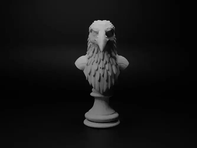 Crow Animal Bust Chess