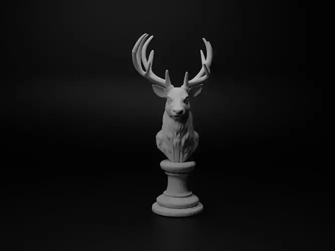 Deer Animal Bust Chess