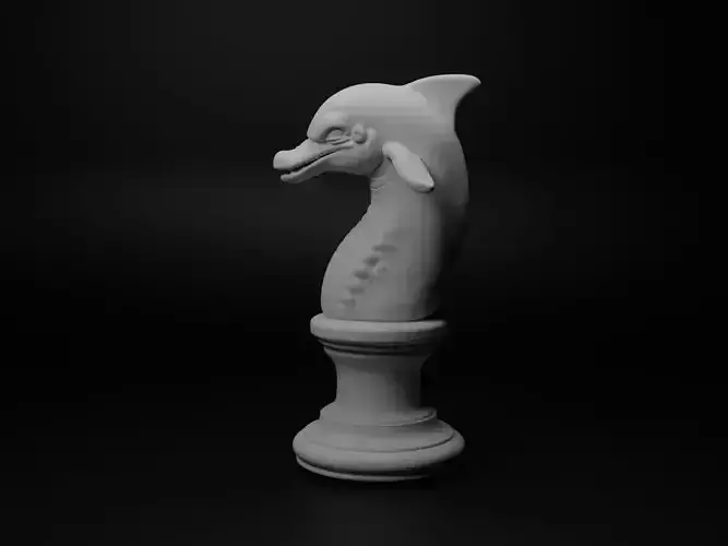 Dolphin Animal Bust Chess
