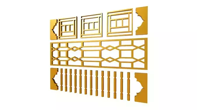 Gold Carving 15 3D model