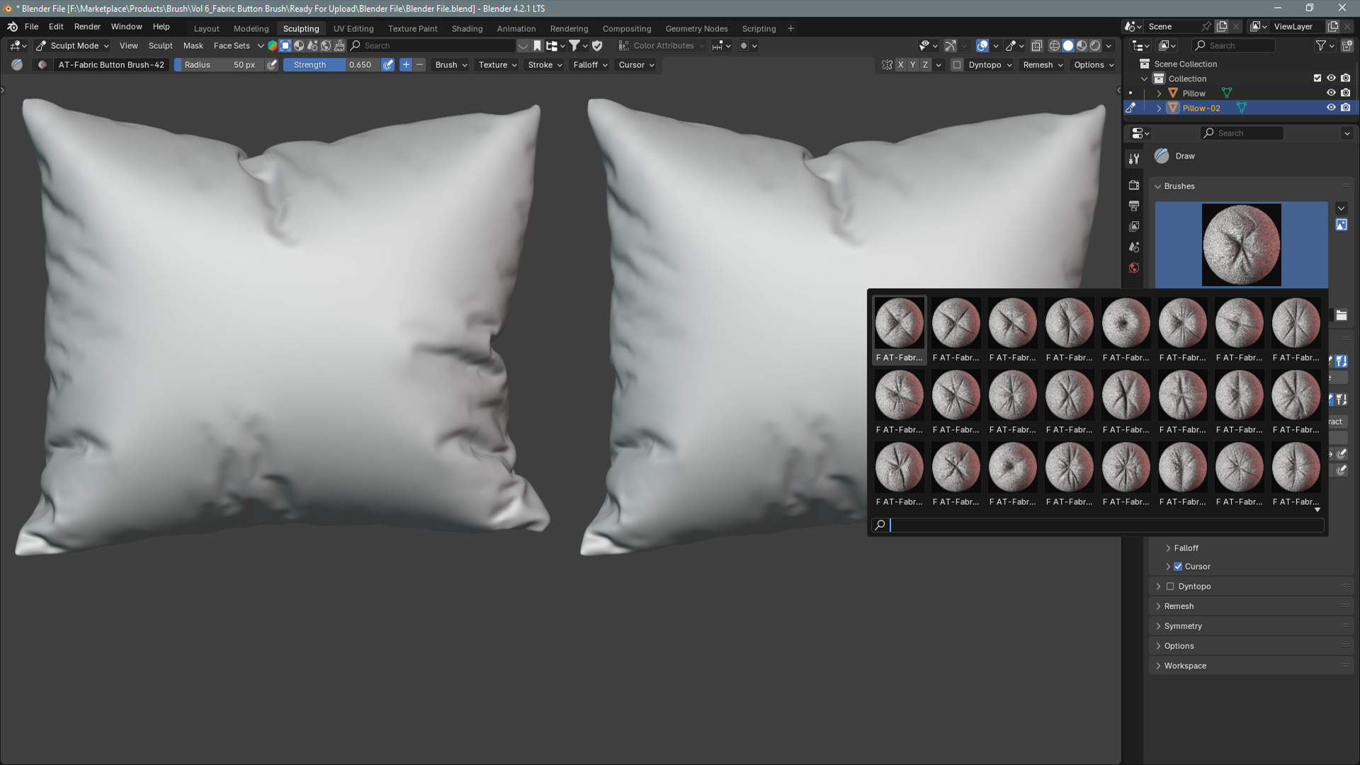 50 Fabric Button Brushes Vol 6 Texture_10