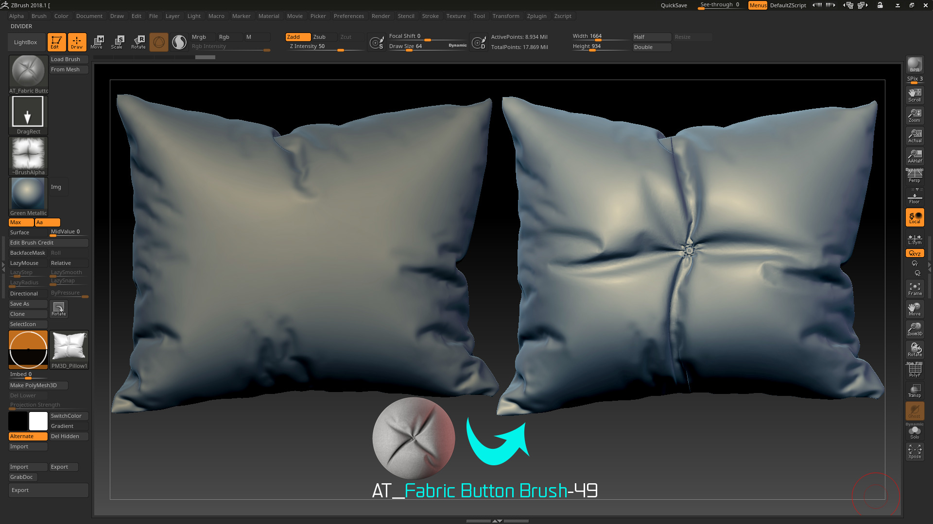 50 Fabric Button Brushes Vol 6 Texture_5