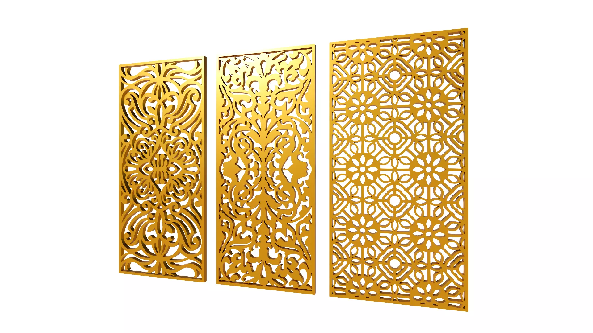 Gold Carving 21 3D model_0