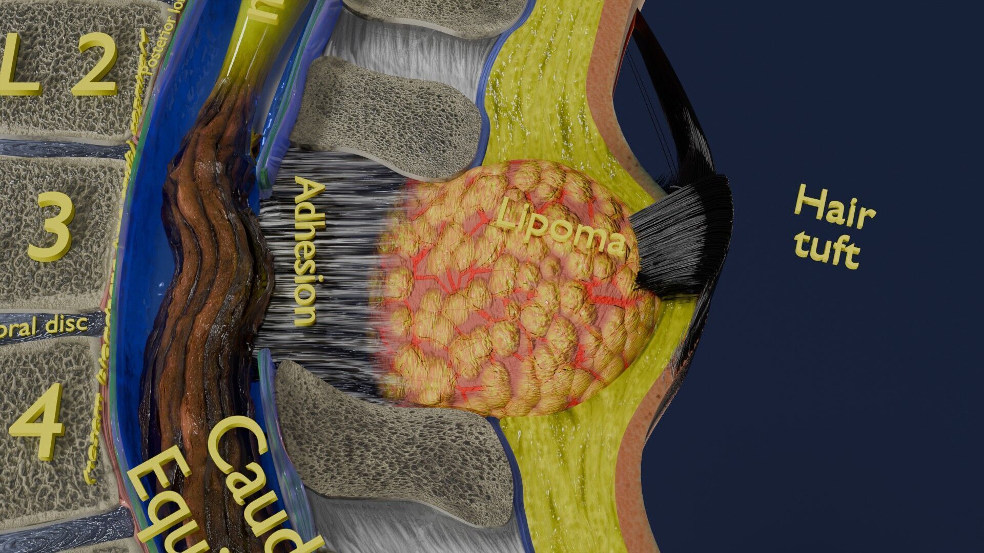 Spina bifida Neural Tube Defect Low-poly 3D model_27