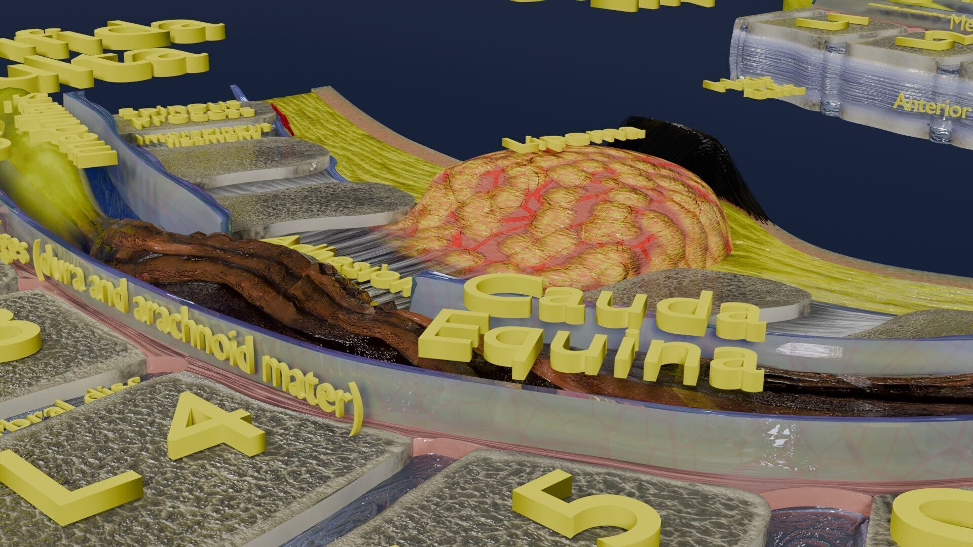 Spina bifida Neural Tube Defect Low-poly 3D model_31