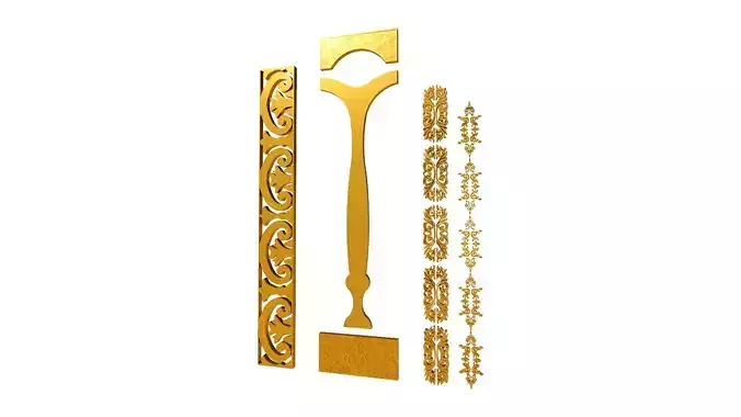 Gold Carving 25 3D model