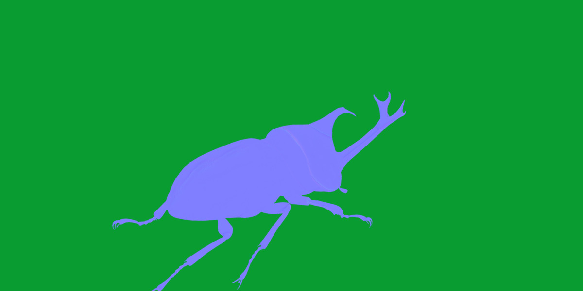 Dynastinae Rhinoceros Beetle Low-poly 3D model_7