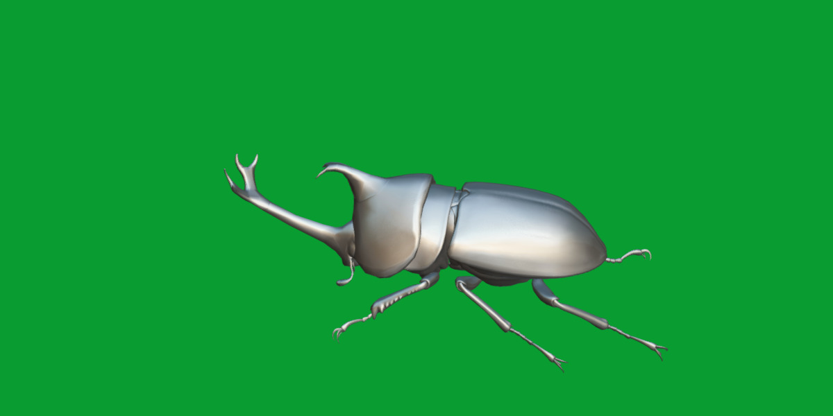 Dynastinae Rhinoceros Beetle Low-poly 3D model_18