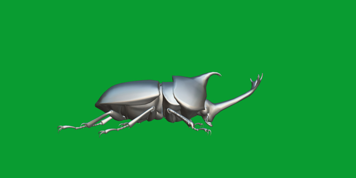 Dynastinae Rhinoceros Beetle Low-poly 3D model_16