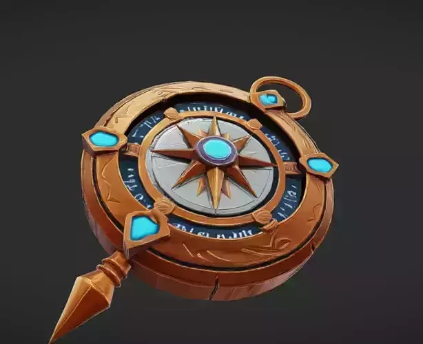 ornate navigational compass