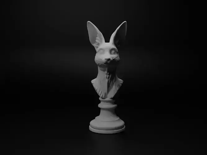 Fennec Animal Bust Chess