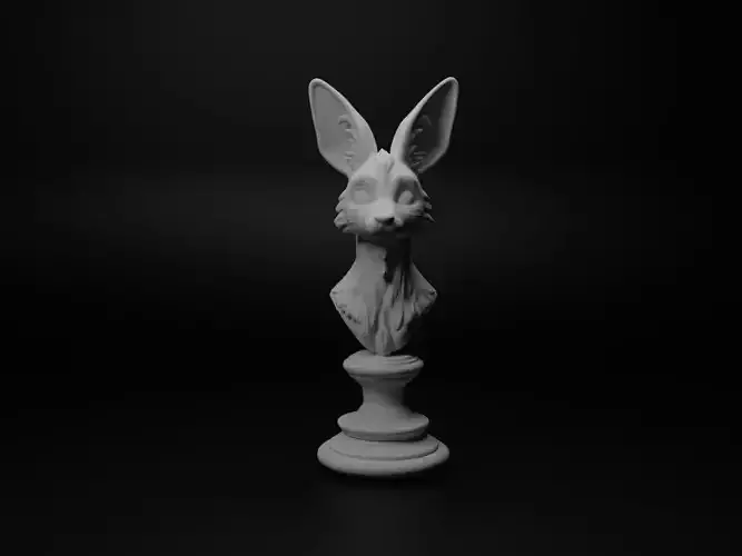 Fennec Animal Bust Chess